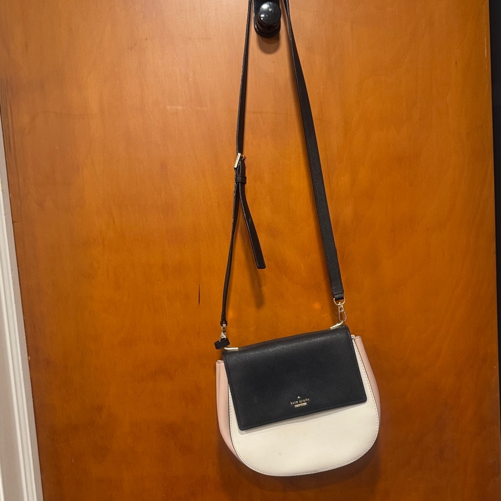 Kate Spade Black and Cream Crossbody Bag